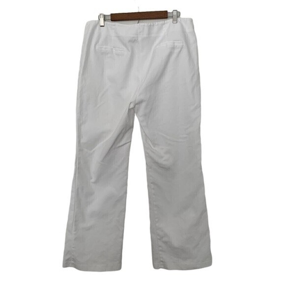 Chicos White Flare Leg Cotton/Spandex Pants Sz 16/18 - Picture 2 of 7